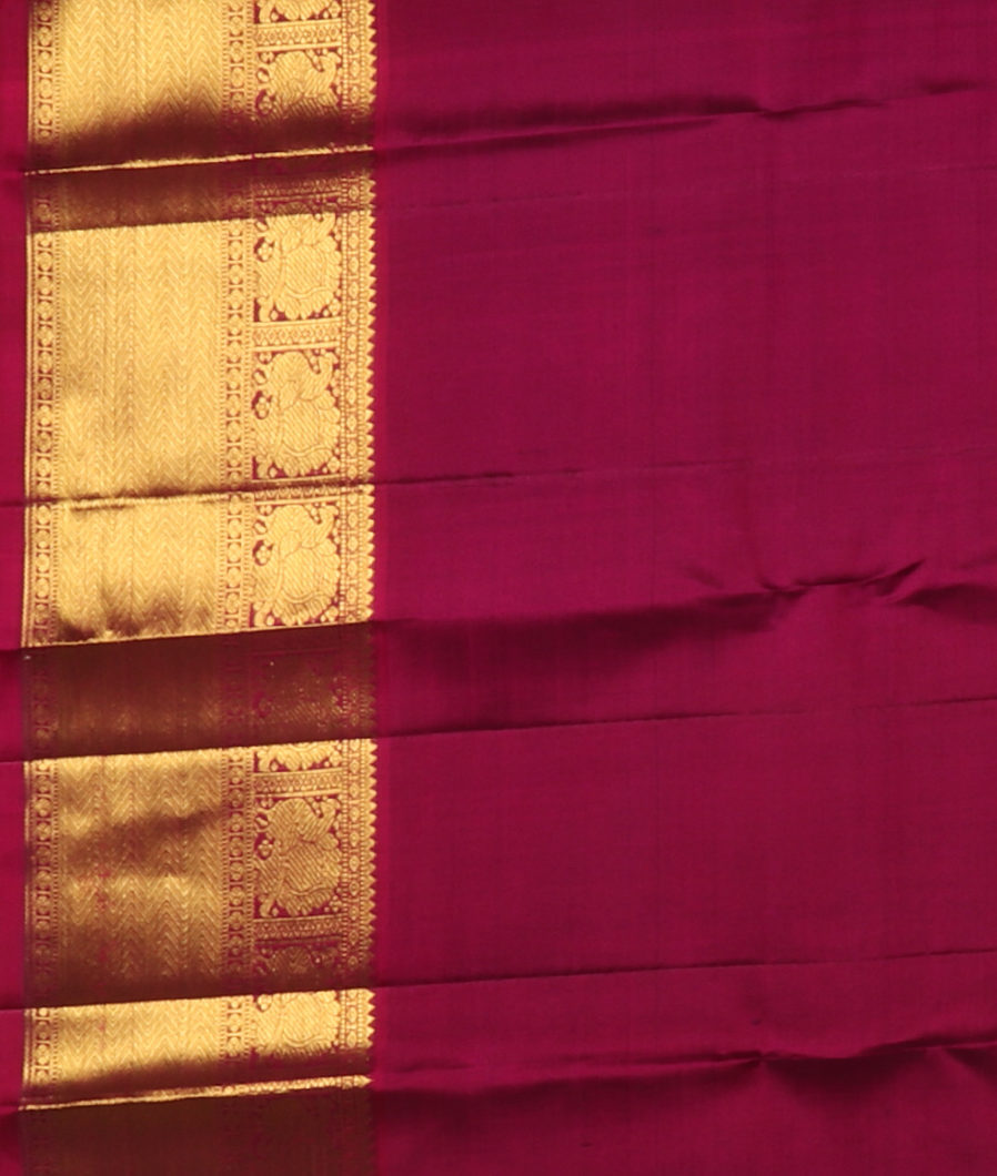 Purple Handwoven Kanjivaram Silk Saree T4191693