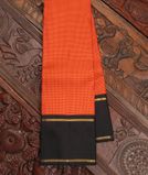 Red and Rust Handwoven Kanjivaram Silk Saree T4186521