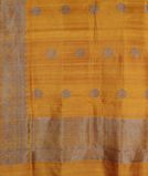 Yellow Banaras Tussar Saree T4022484