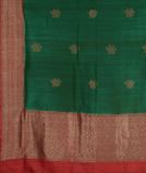 Green Banaras Tussar Saree T4012514