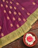 Purple Handwoven Kanjivaram Silk Saree T3751872