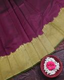 Purple Handwoven Kanjivaram Silk Saree T4169162