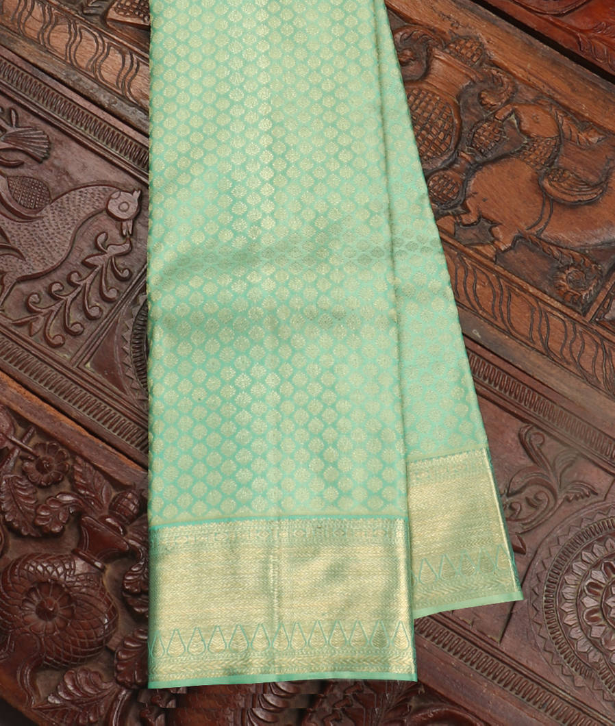 Green Handwoven Kanjivaram Silk Saree T371371-image