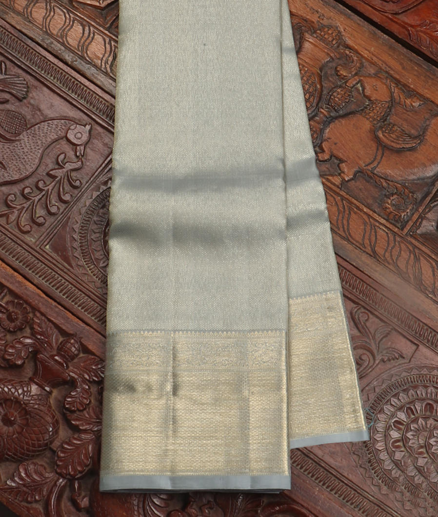 Grey Handwoven Kanjivaram Silk Saree T418116-image