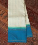 White Handwoven Kanjivaram Silk Saree T4196011