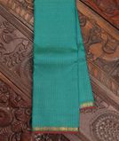 Bluish Green Handwoven Kanjivaram Silk Saree T4190081