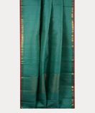 Bluish Green Handwoven Kanjivaram Silk Saree T4190082