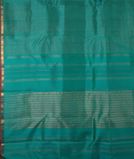Bluish Green Handwoven Kanjivaram Silk Saree T4190084