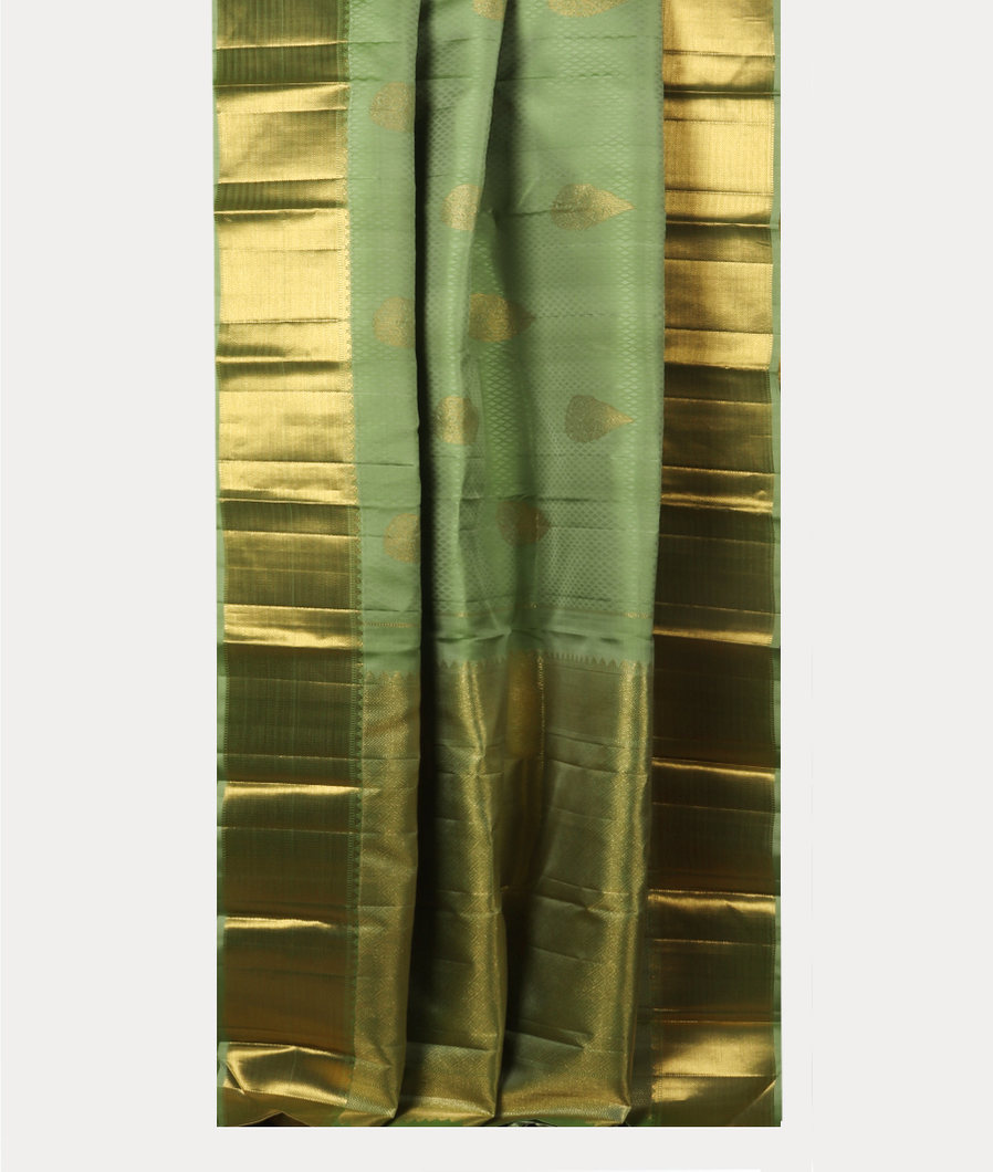 Green Handwoven Kanjivaram Silk Saree T4196632