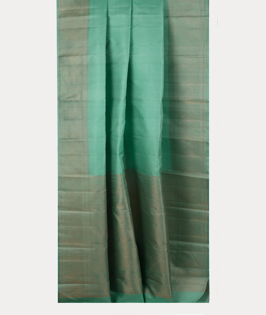 Green Handwoven Kanjivaram Silk Saree T4187832