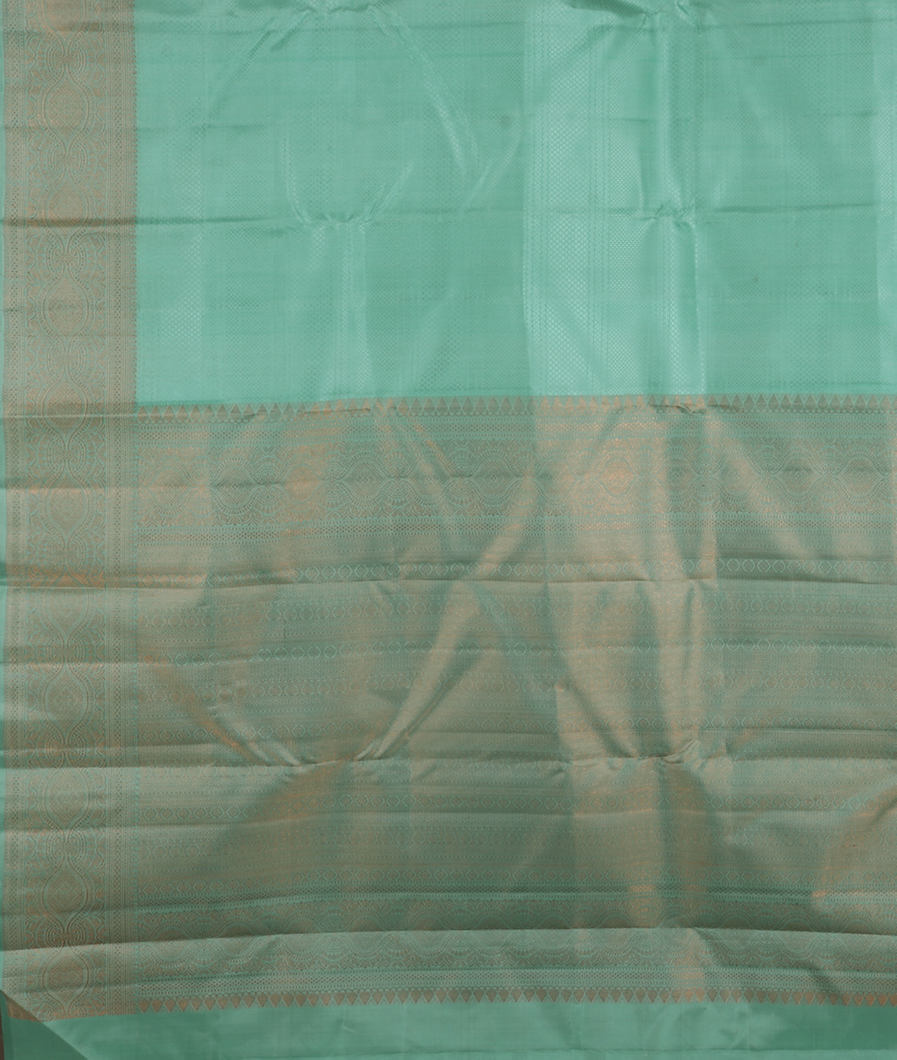 Green Handwoven Kanjivaram Silk Saree T4187834