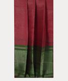 Maroon Woven Raw Silk Saree T4171722