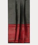 Grey Woven Raw Silk Saree T4171712