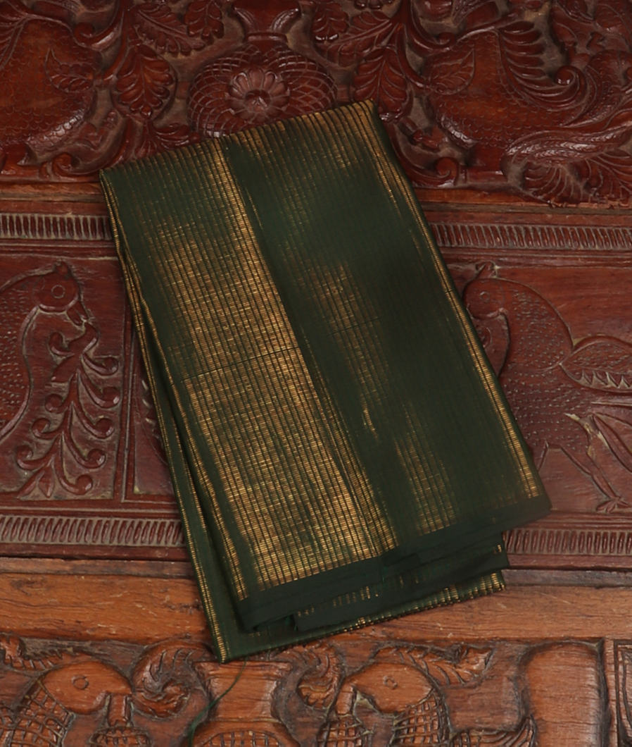 Green Handwoven Kanjivaram Silk Blouse T201511-image