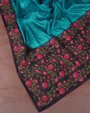 Blue Tussar Cutwork Saree T4214912