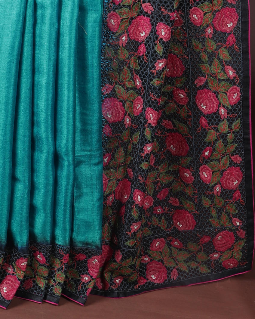 blue-tussar-cutwork-saree-t421491-t421491-d