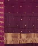 Purple Banaras Organza Saree T3863314