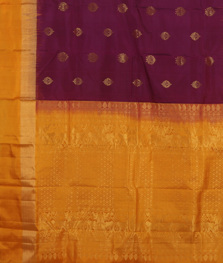 Purple Soft Silk Saree T4211454