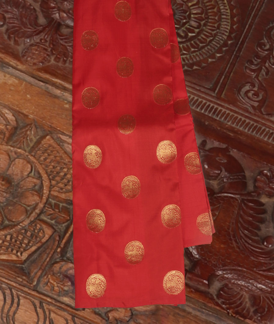 Red Handwoven Kanjivaram Silk Saree T273920-image