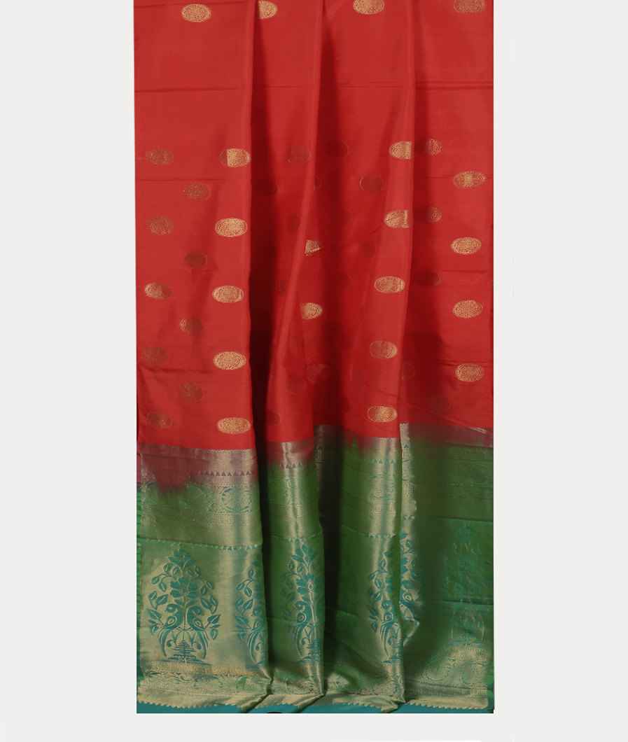 Red Handwoven Kanjivaram Silk Saree T2739202