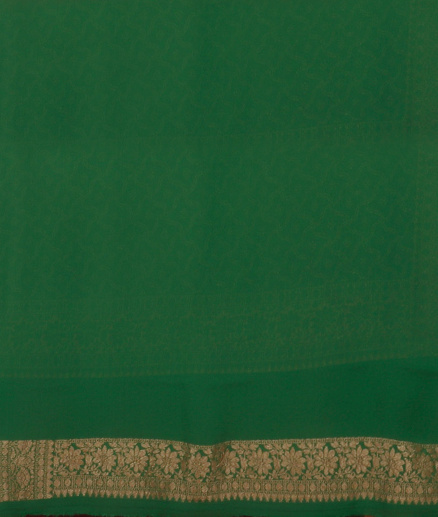 Magenta Banaras Georgette Silk Saree T2669663