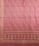Pink Tussar Embroidery Saree T3997534
