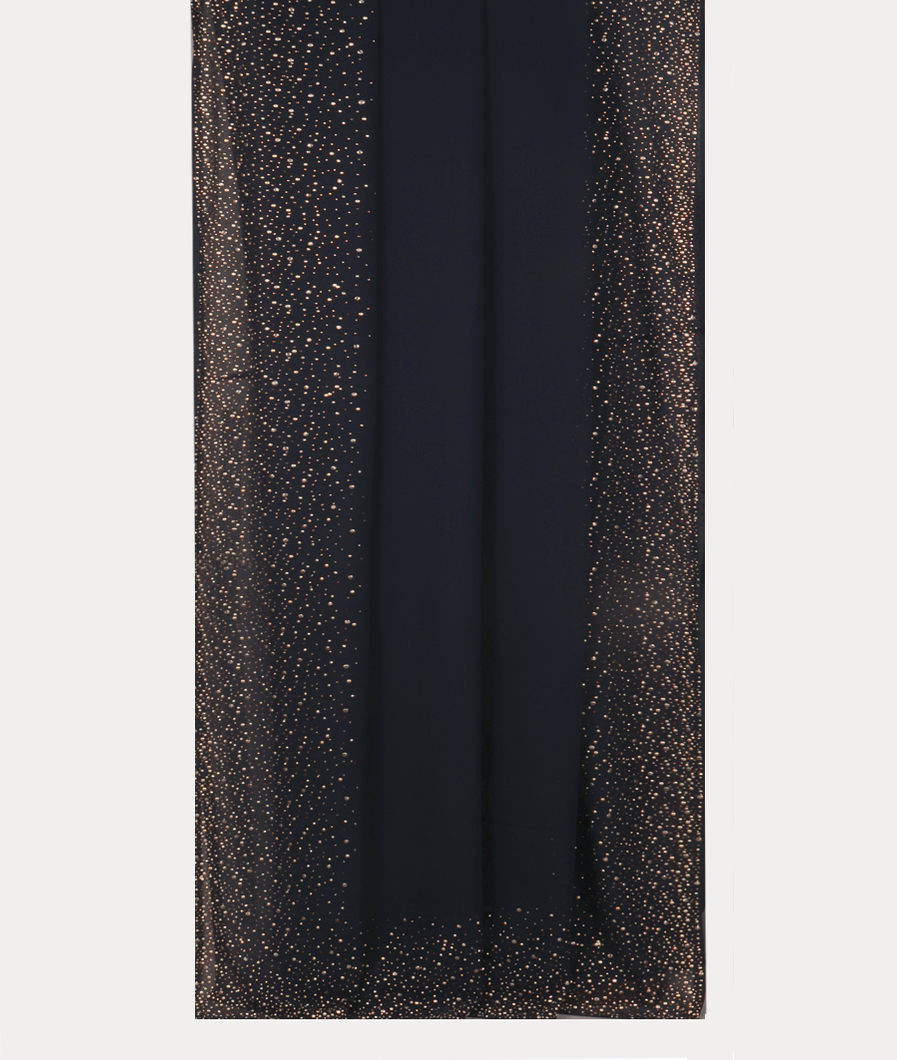 Midnight Blue Georgette Silk Saree T3357282