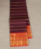 Purple Handwoven Kanjivaram Silk Saree T3077471