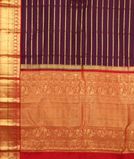 Purple Handwoven Kanjivaram Silk Saree T3077474