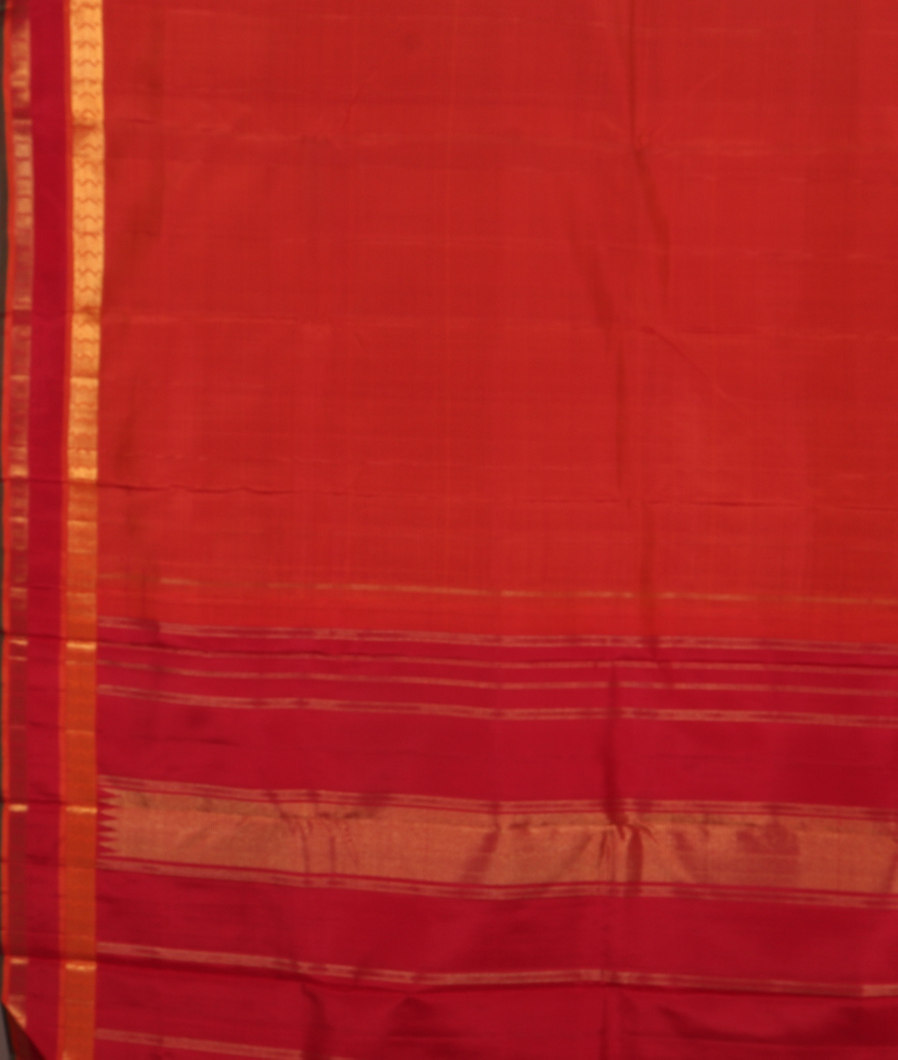 Maroon Handwoven Kanjivaram Silk Saree T2097624