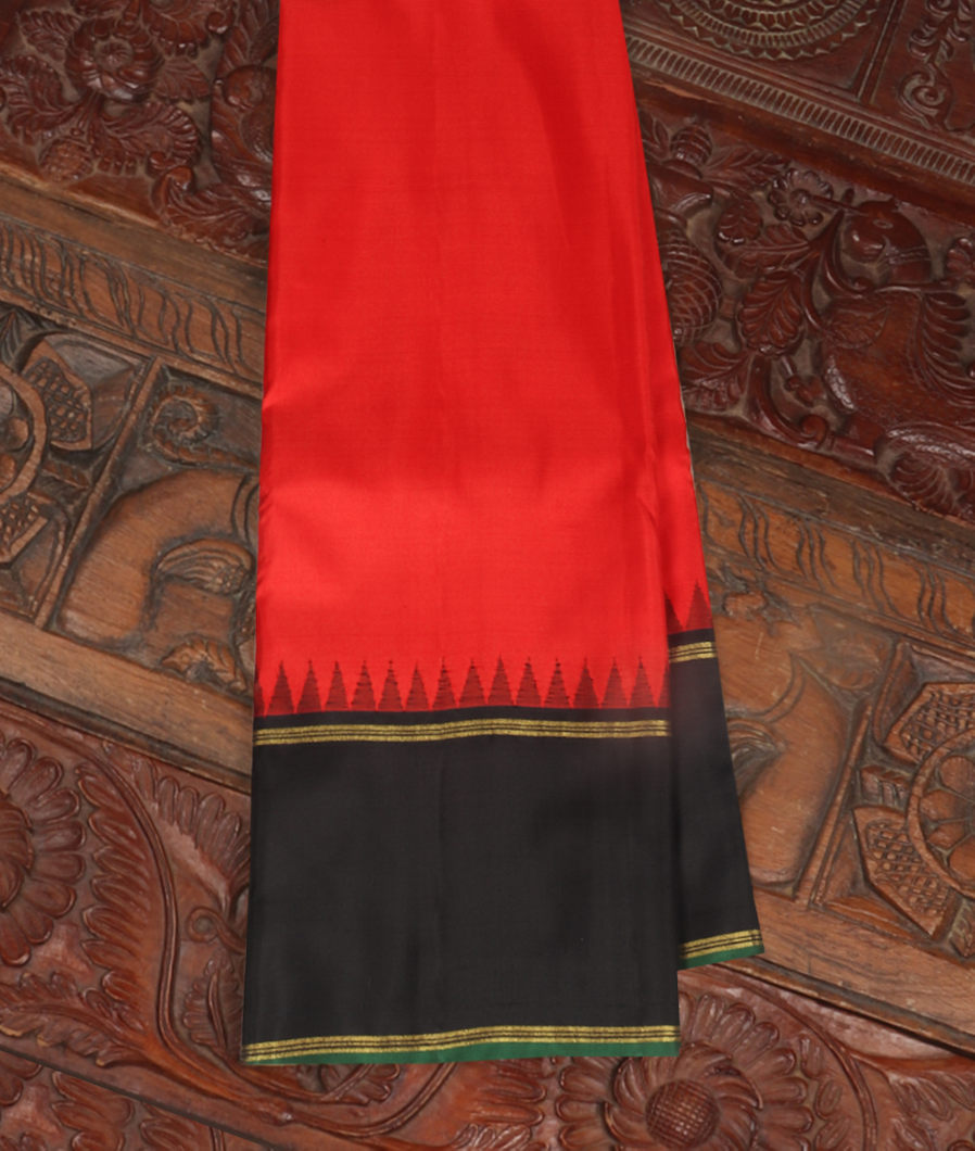 Red Handwoven Kanjivaram Silk Saree T367782-image