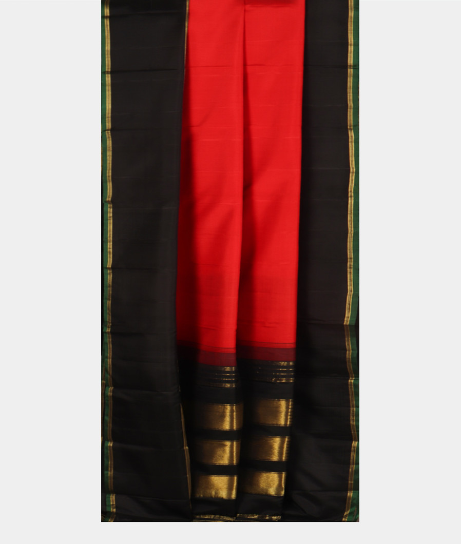 Red Handwoven Kanjivaram Silk Saree T3677822