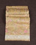 Yellowish Green Kora Tissue Organza Embroidery Saree T4229161