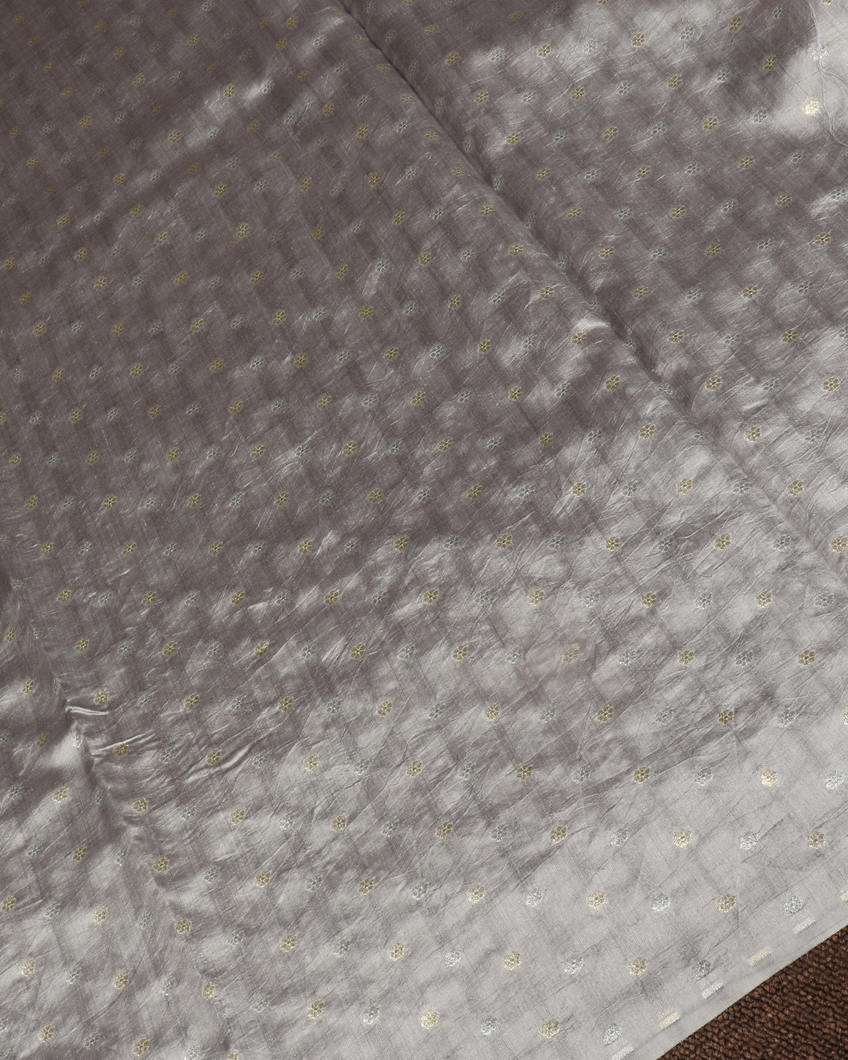 Grey Kora Tissue Organza Embroidery T4229103