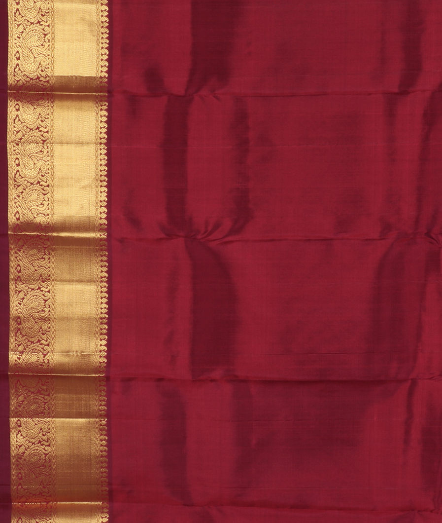 Maroon Handwoven Kanjivaram Silk Saree T3894613