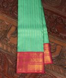 Green Handwoven Kanjivaram Silk Saree T4057721