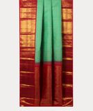 Green Handwoven Kanjivaram Silk Saree T4057722