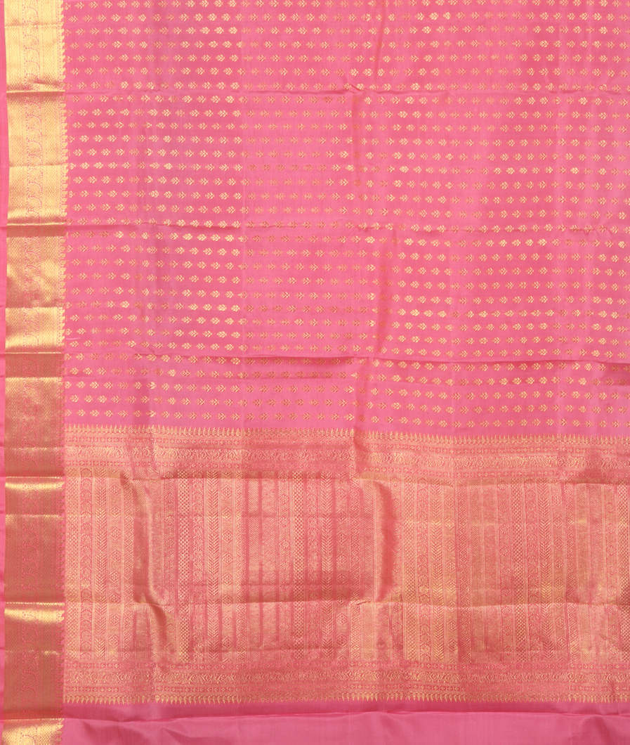 Pink Handwoven Kanjivaram Silk Dupatta T4198233