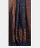 Blue Banaras Tussar Georgette Saree T3465812