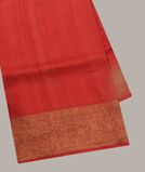 Red Banaras Tussar Georgette Saree T3094861