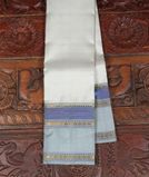 White Handwoven Kanjivaram Silk Saree T4245861