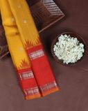 Yellow Gadwal Silk Saree T4194441