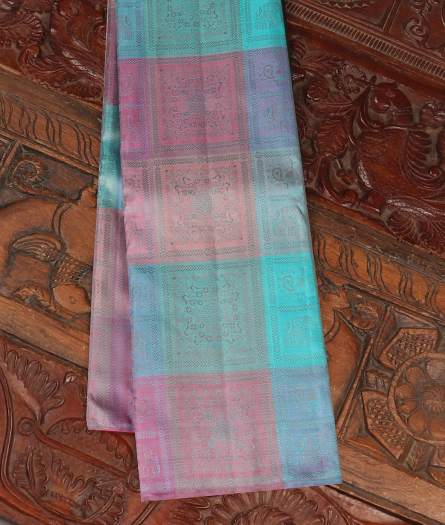 Multicolour Handwoven Kanjivaram Silk Saree T406198-image
