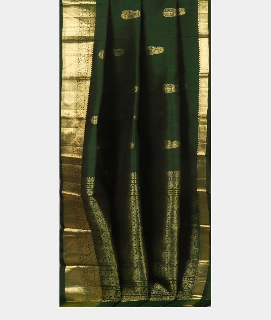 Green Handwoven Kanjivaram Silk Saree T3702772