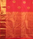 Pinkish Orange Handwoven Kanjivaram Silk Saree T3926424