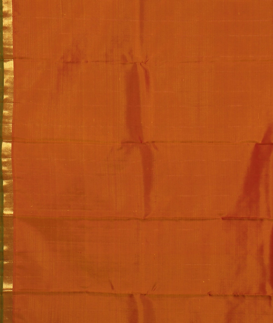 Yellowish Green Handwoven Kanjivaram Silk Saree T1118483