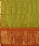 Yellowish Green Handwoven Kanjivaram Silk Saree T1118484