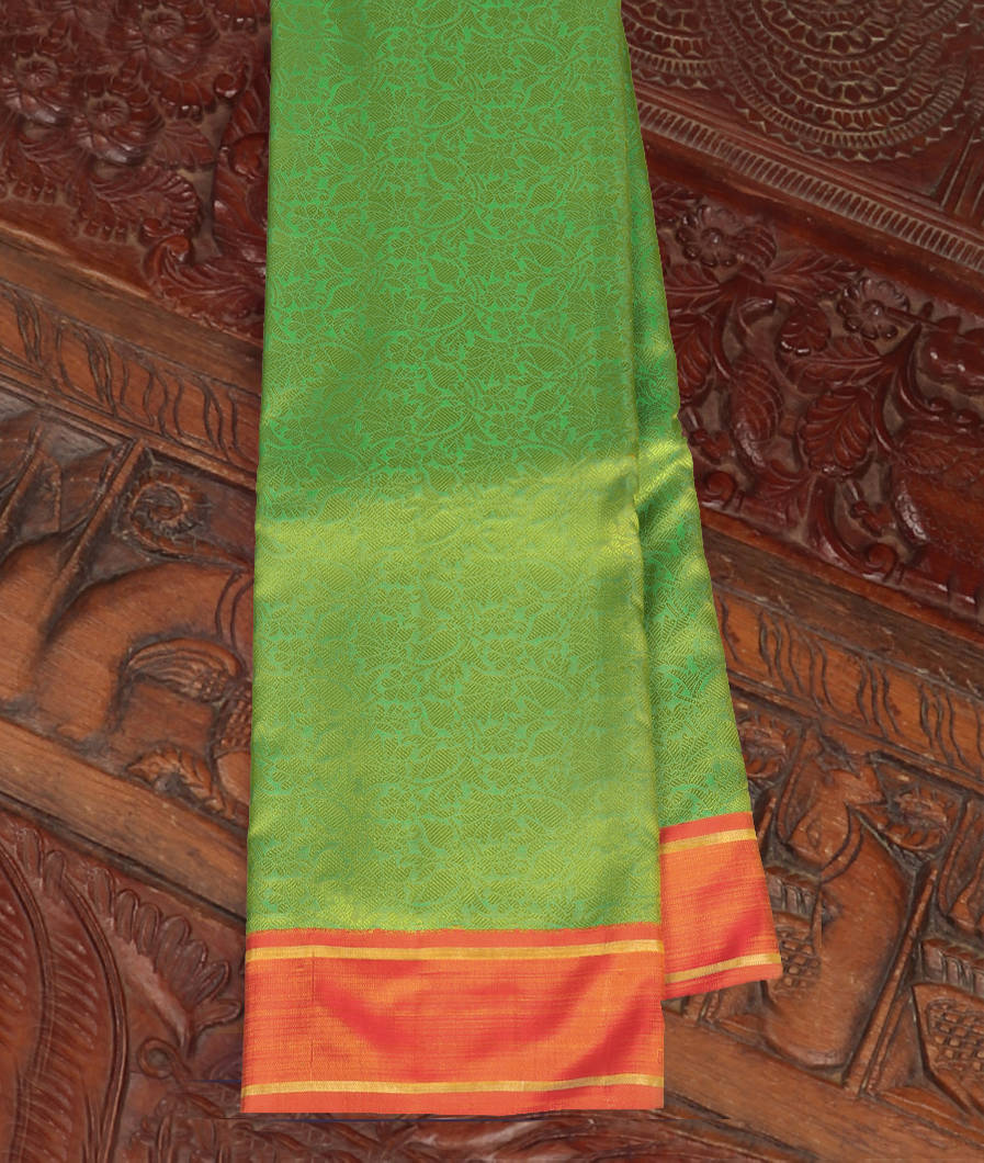Green Handwoven Kanjivaram Silk Saree T134388-image