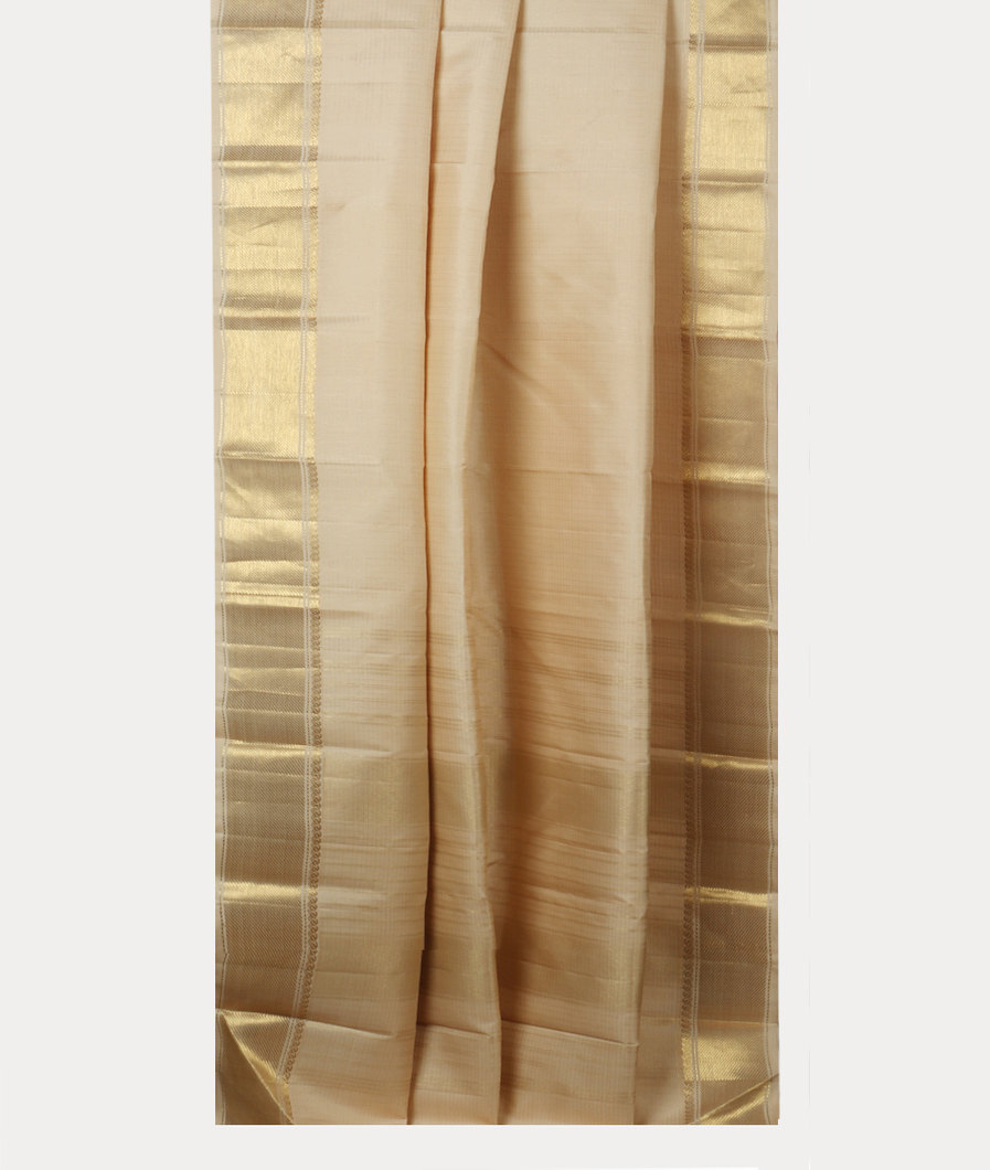 Cream Handwoven Kanjivaram Silk Saree T4191392