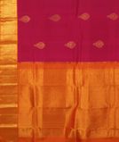 Reddish Pink Handwoven Kanjivaram Silk Saree T3077784